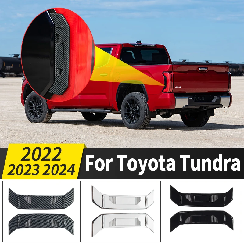 

For 2022-2024 Toyota Tundra Tailgate Side Trim Modified Taillight Side Sequins Decoration Exterior Upgraded Accessories