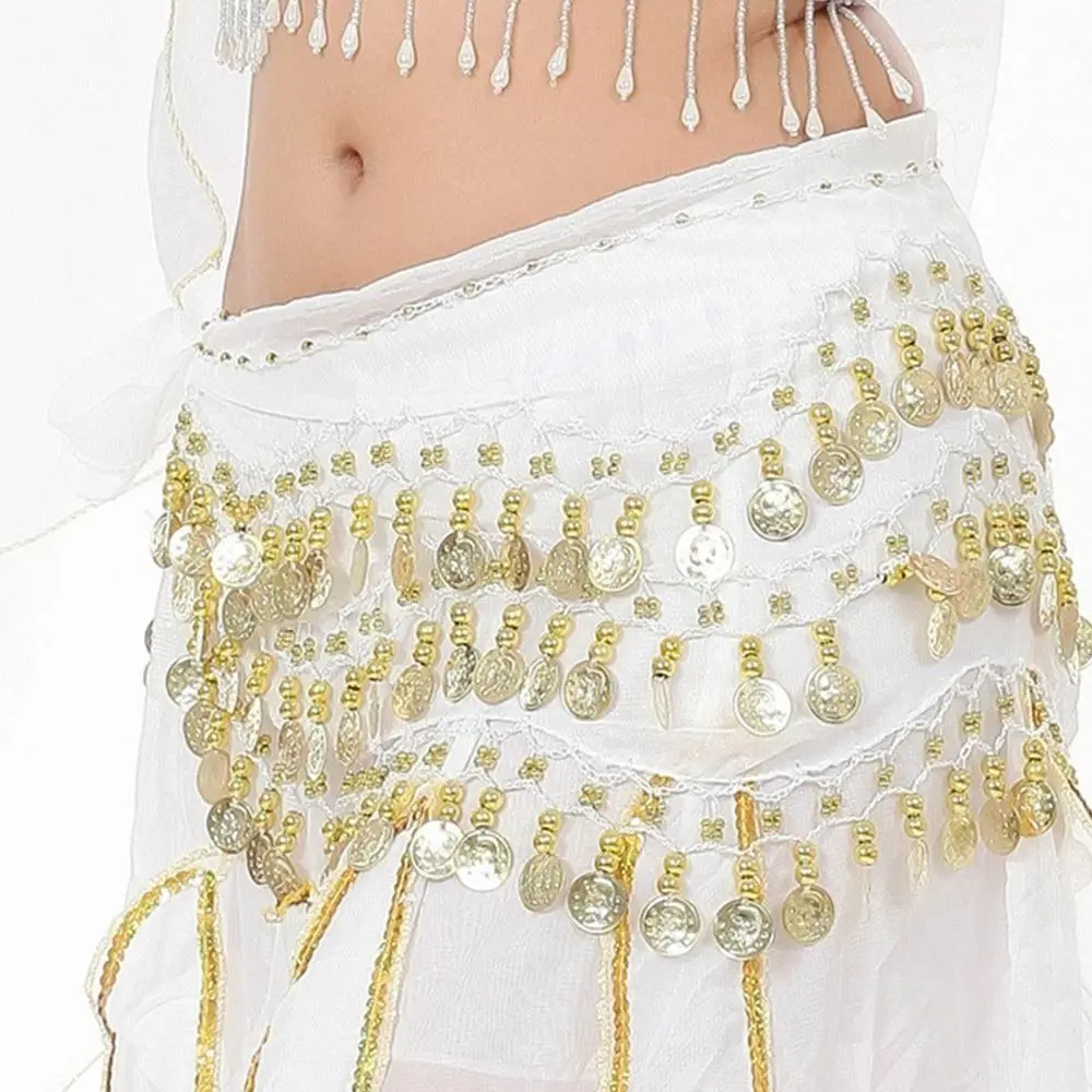 

Women Sequins Tassels Hip Scarf Waist Chain Dancer Skirt Belly Dance Belt