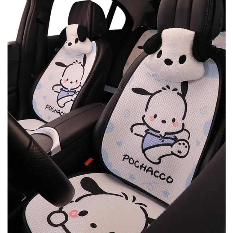 Car Seat Cushion Summer Kawaii Loopy Cartoon Ventilation Breathable Ice Silk Cooling Pad Vehicle Mounted Decorate Supplies Gift