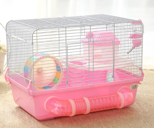 

Various Colours Folding Hamster Cage Luxury Foldable Carrier Portable Castle Hamster Cage Hamster Accessories