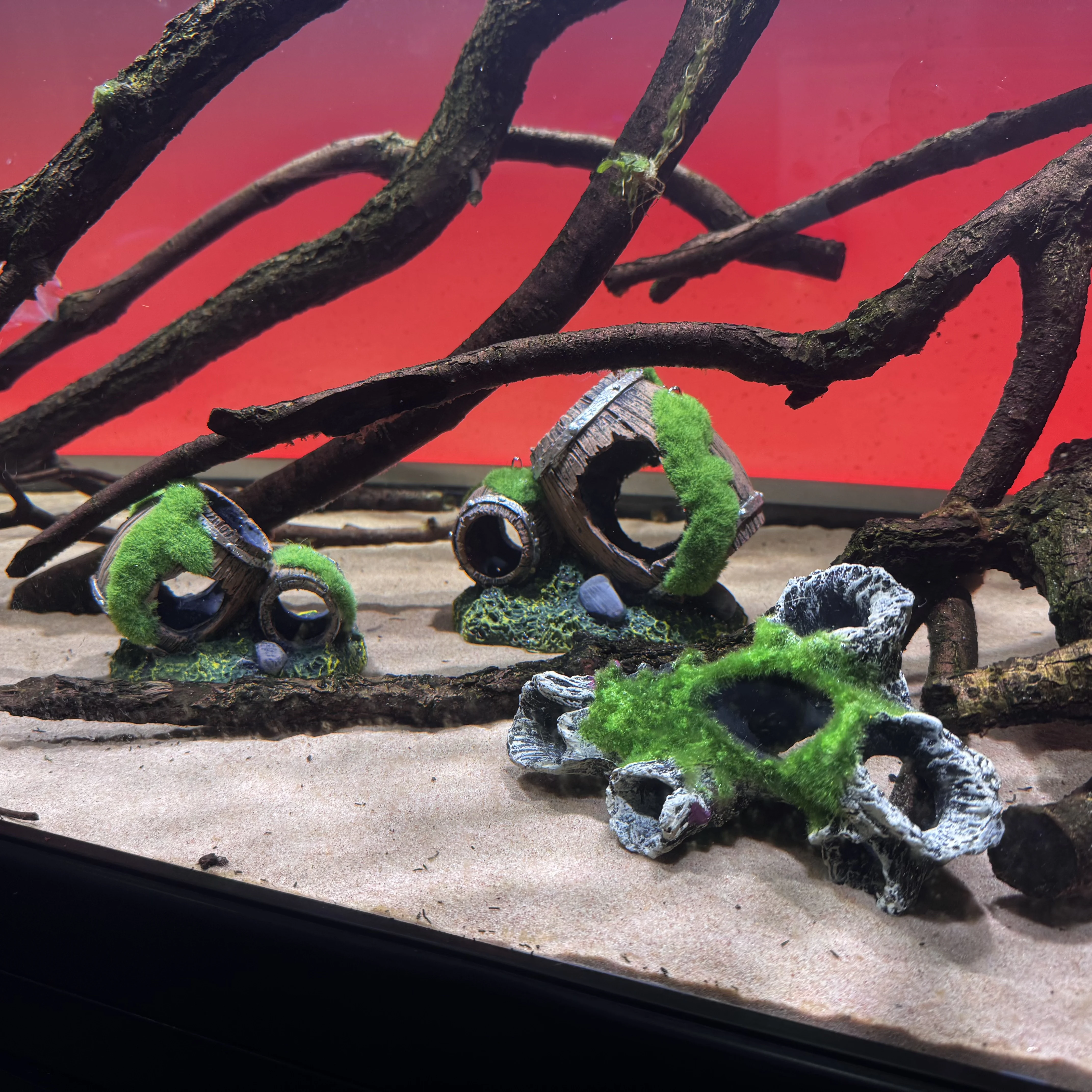 

Resin Breeding Hiding Cave Simulation Shrimp Cave House Decorative Props barrel Shelter Crafts Arts for Aquarium Landscaping