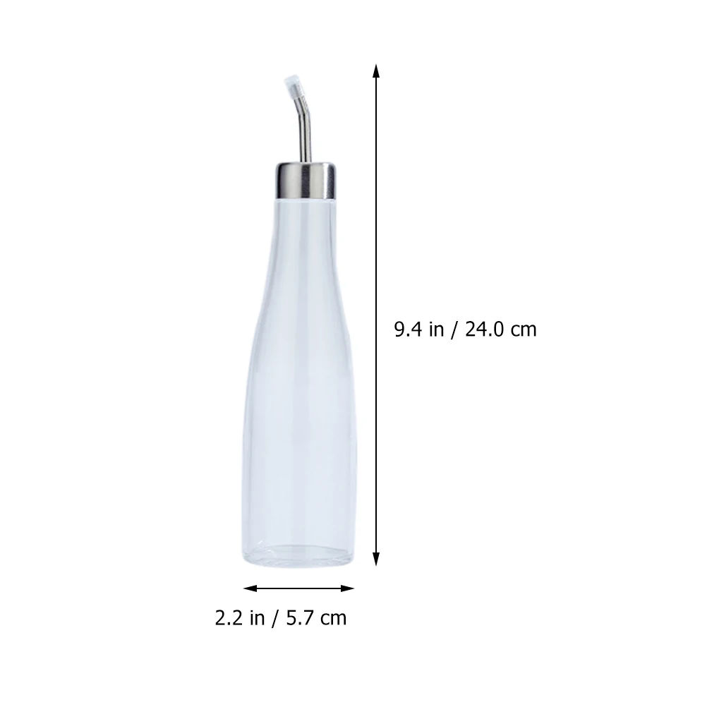 

1Pcs Transparent Acrylic Oil Vinegar Bottle Seasoning Container Reusable Leak Proof Compact Kitchen Supplies Seasoning Bottle