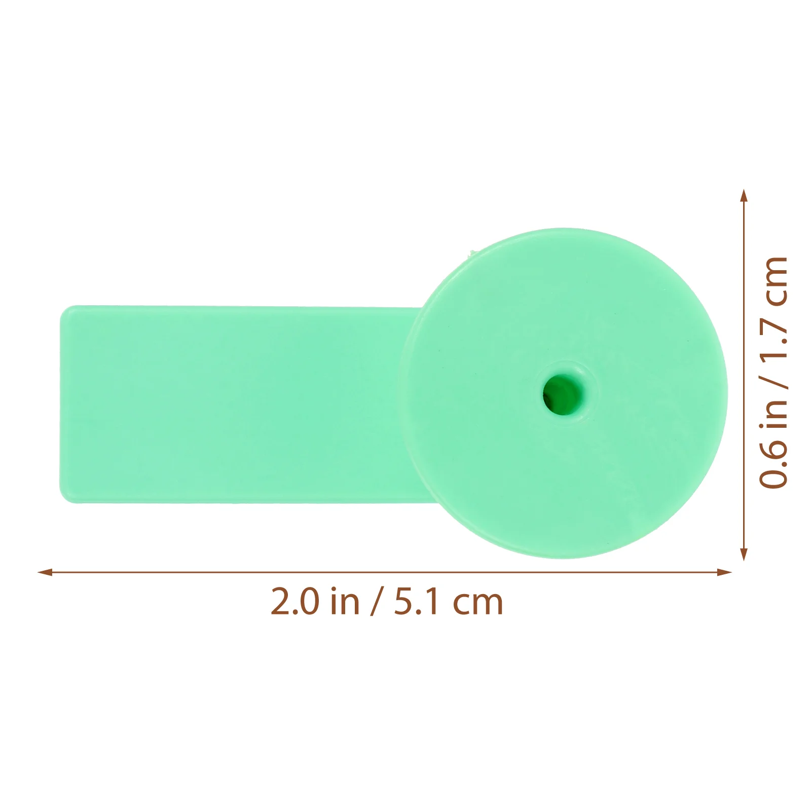 100 Sets Blank Livestock Ear Tags Animal Goat Signs Veterinary Supplies Label Without Number