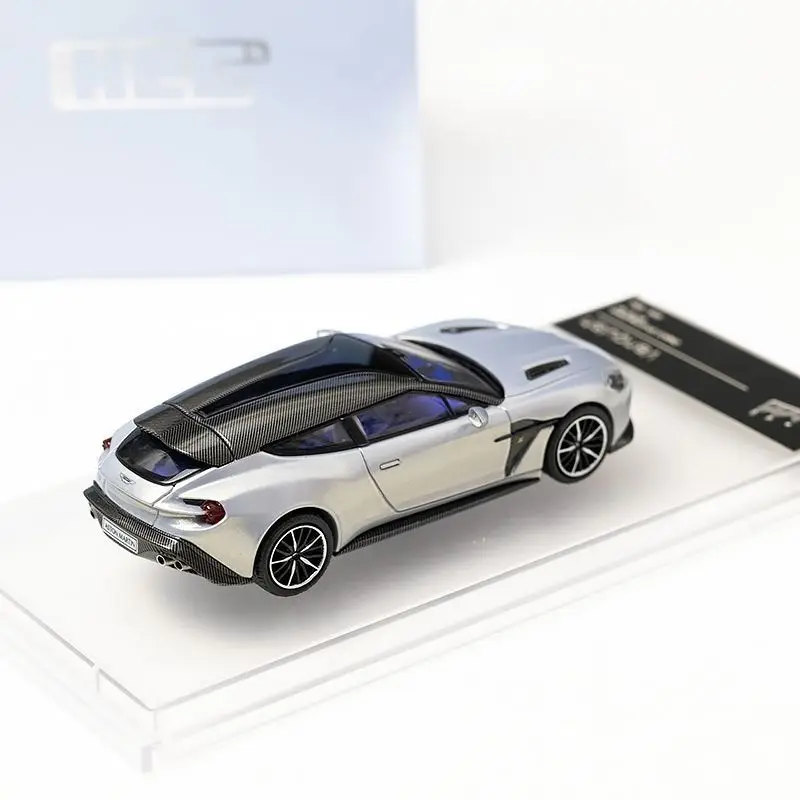 KING MODEL 1:64 Aston Martin Zagato Shooting Brake Mako Blue Diecast Alloy Car Model Limited Collectible Toys for Boys Gift view 3
