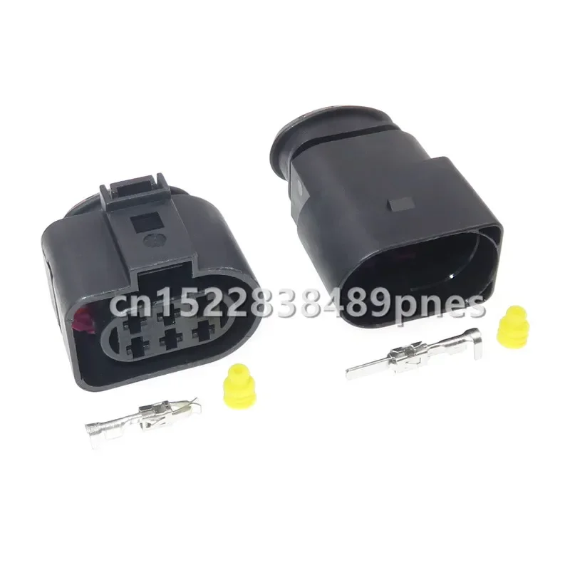 6 Pole 3.5 Auto LSU 4.2 Oxygen Sensor Socket Throttle Wiring Harness Connector 1J0973733 1J0 973 733 For VW AUDI PASSAT Bora