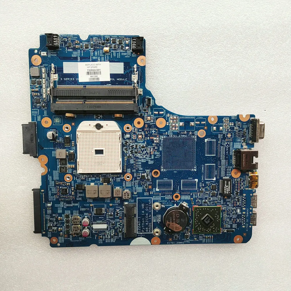 722824-001 722824-501 FOR HP ProBook 455 G1 Notebook 445 G1 722824-601 Laptp Motherboard 48.4ZC04.011 48.4ZC01.0SB DDR3 12240-1