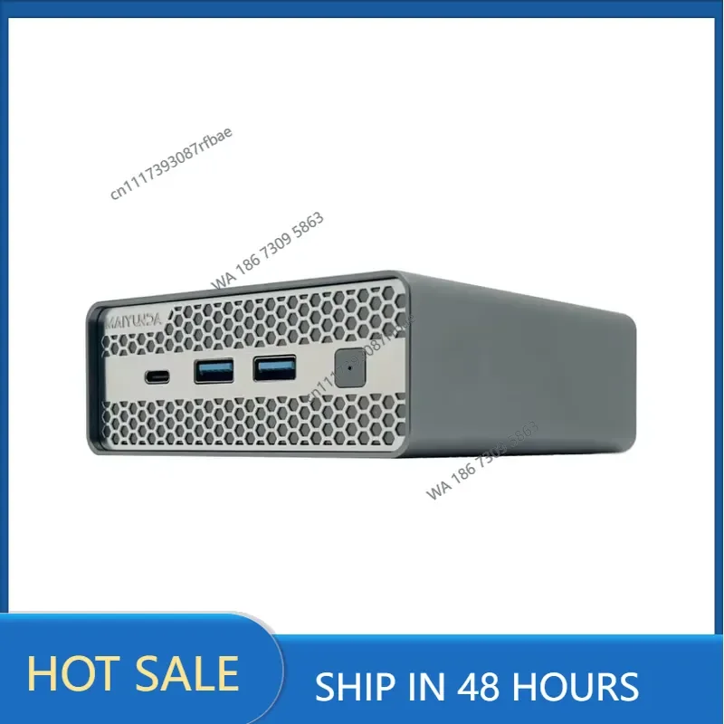 Portable N100/N150 Mini PC DDR5 4-Bay NVMe PCIe 3.0 NAS Server Home Small Business Media Storage Cloud Sharing Data Server