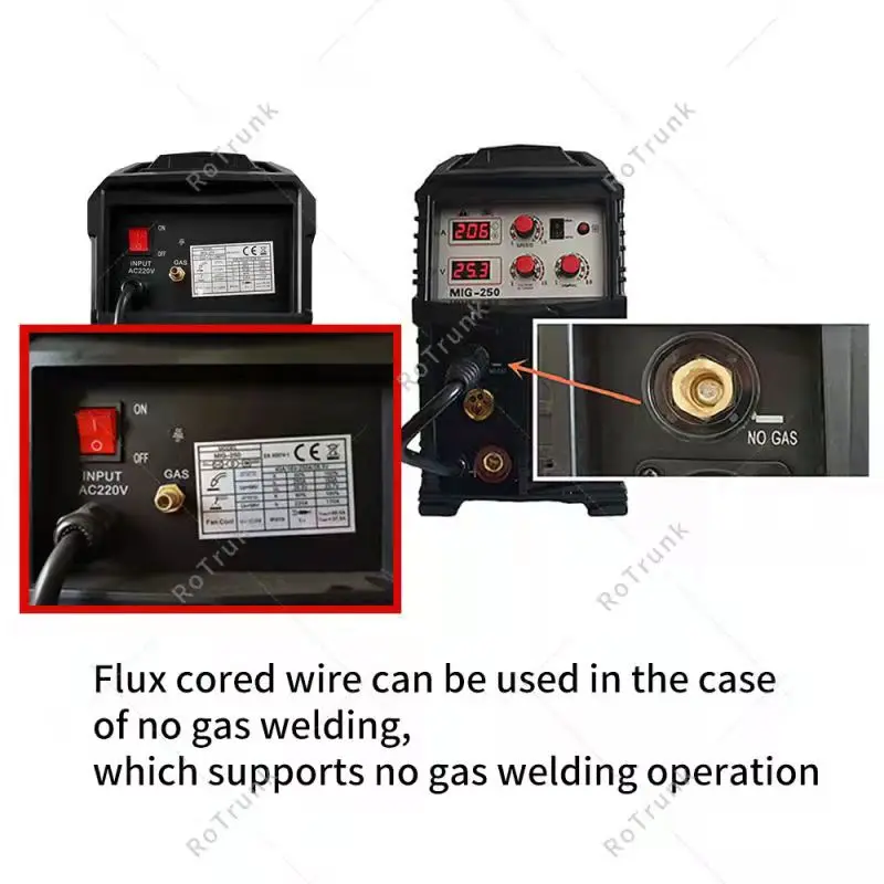 Hot Sale IGBT Inverter MIG/MAG/MMA  3 in 1 180 Amp MIG250  Multiprocess Welding Machine