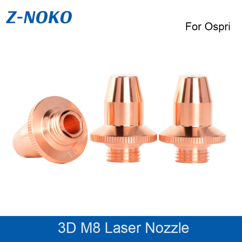 Ospri 3D Laser Nozzles M8 Bullet Copper Single Double Layer 1.0-4.0 for OSPRI Pipe Cutter Head Tool Accessories