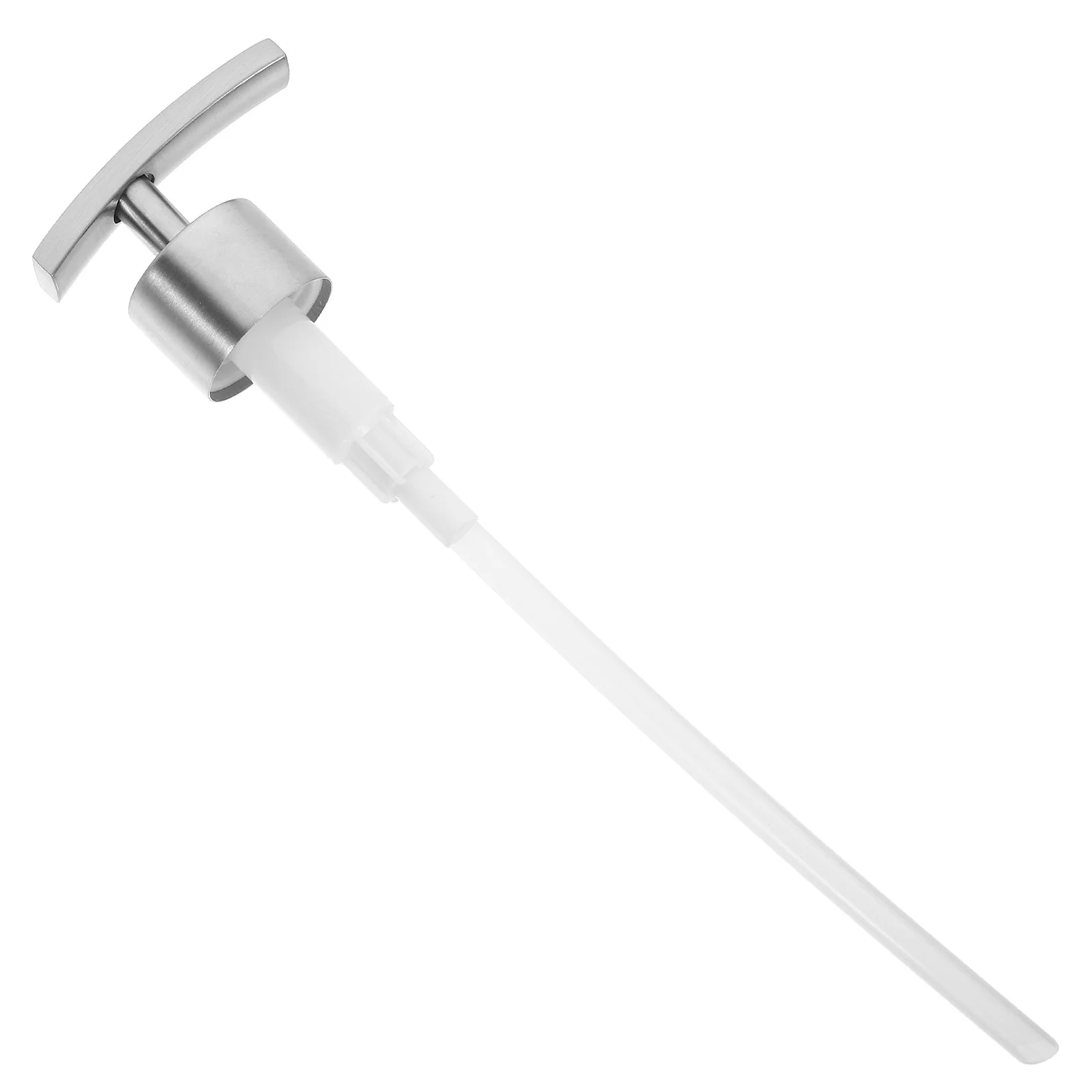 استبدال مضخة توزيع الصابون المصنوعة من الفولاذ المقاوم للصدأ، أنبوب قابل للتعديل لزجاجات مكيف الشامبو، مضخة الضغط للحمام