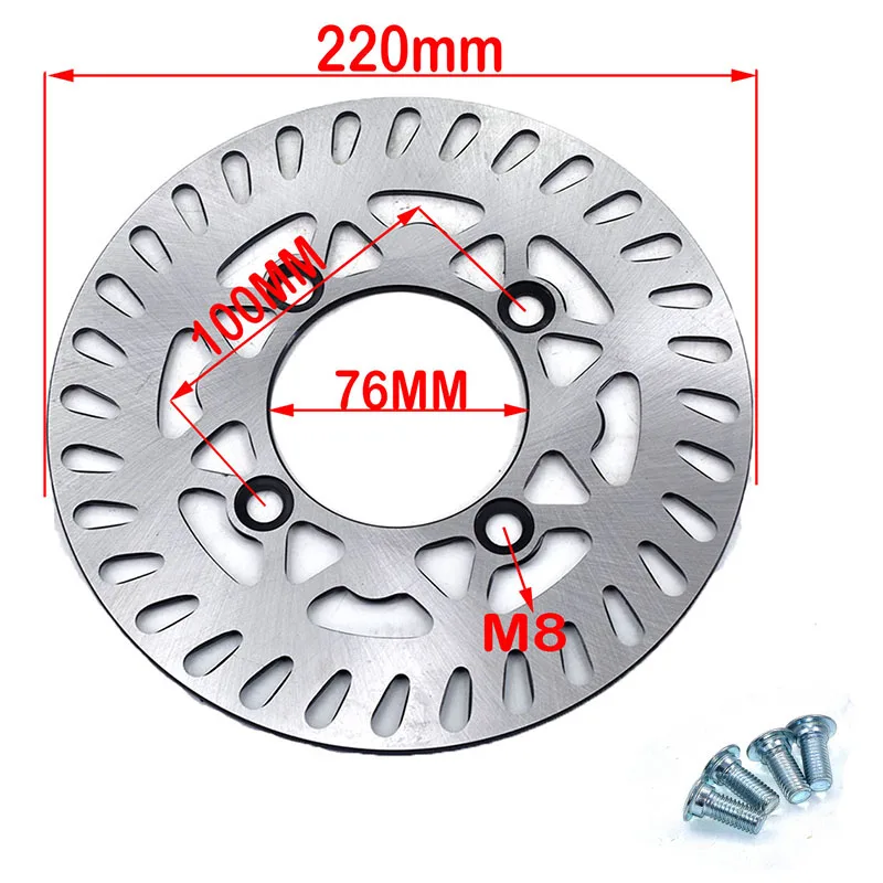 Disco de freno delantero y trasero para motocicleta, placa de disco de 180mm, 190mm, 200mm, 210mm, 220mm, para KAYO BSE, 125cc, 140cc, 160cc