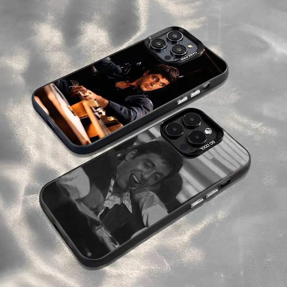 

S-Scarface T-Tony Phone Case For iPhone 17,16,15,14,13,12,11 Plus,Pro Max,XS,Colorful Silver Black Cover