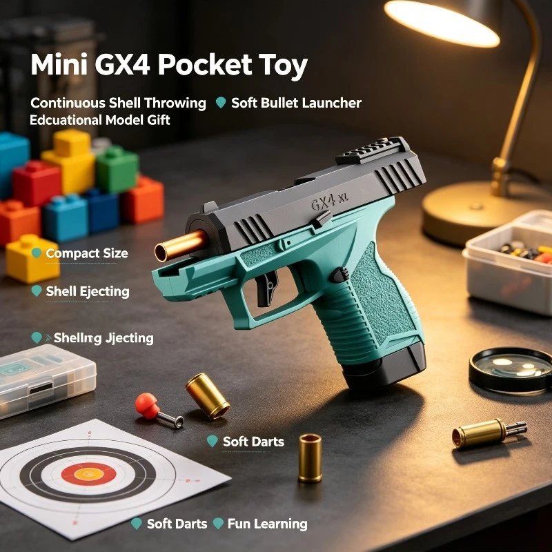 Portable Pocket Game Set MountFitForPocketCarryPlay Mini GX4 Shell‑Eject Educational Play Model