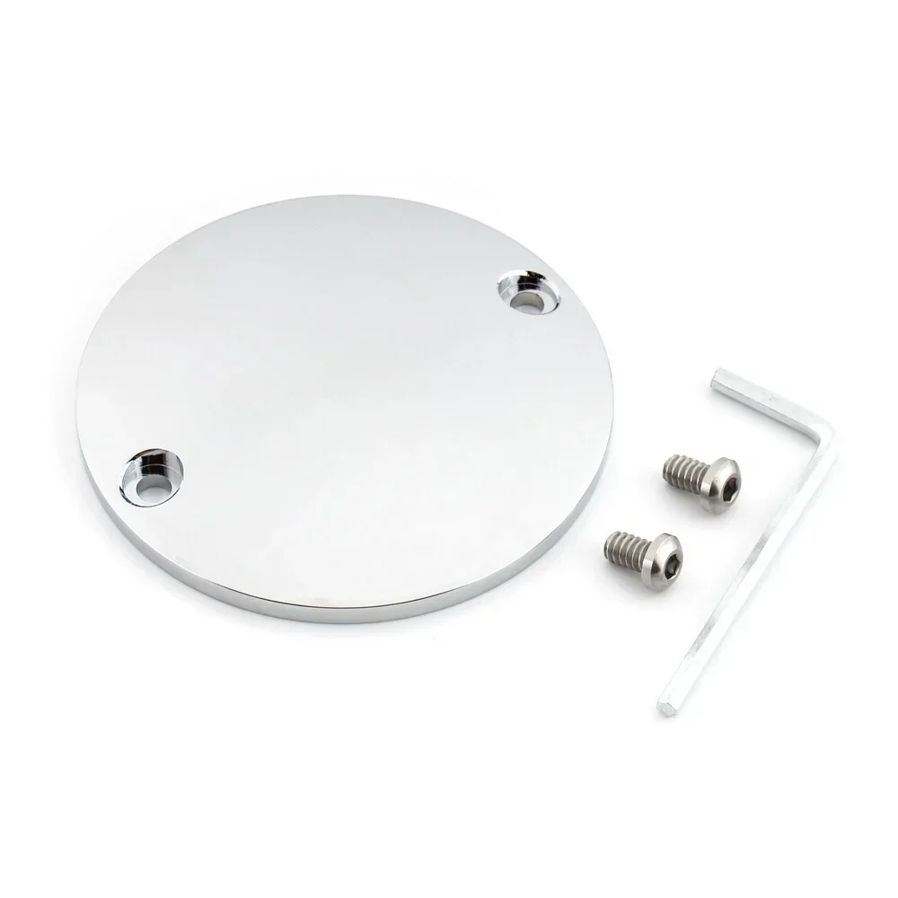 Motorcycle Domed Timer Cover 2 Hole Ignition Timing Points Cover for Harley Davidson Electra Glide Fat Boy Sportster XL 883