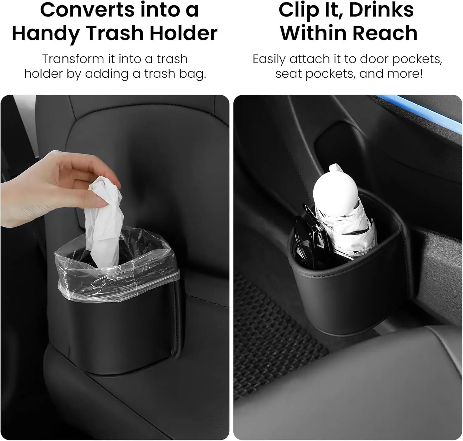 Suporte Universal para Copos de Carro com Clipe Traseiro, Caixa Organizadora de Bebidas para Encosto de Banco de Carro, Compartimento de Armazenamento para Copos de Água