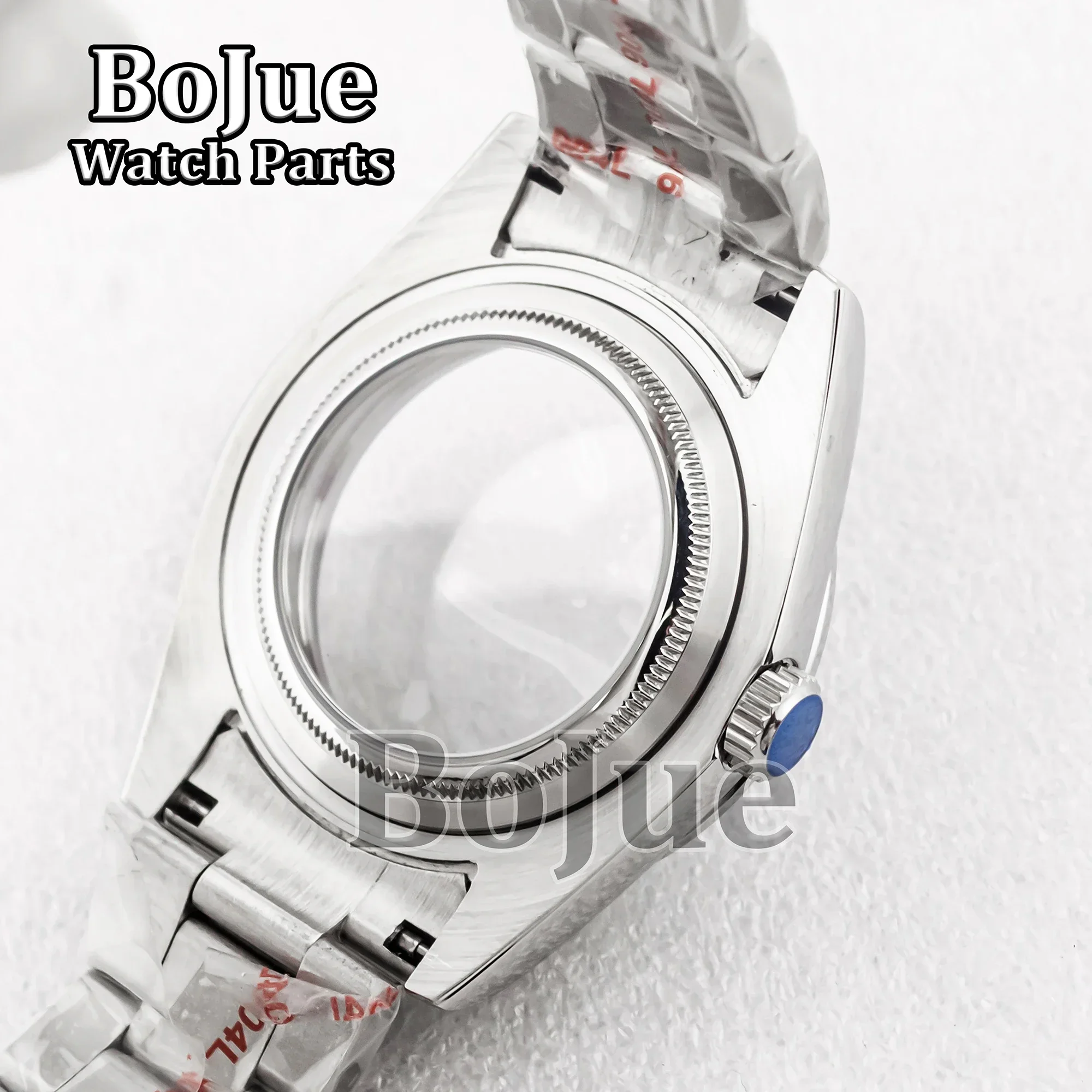 Caja de reloj de 36/39mm, correa de ostra, pulsera de cristal de zafiro para Datejust Seiko Nh34 Nh35 Nh36, esfera de movimiento, piezas para hombres