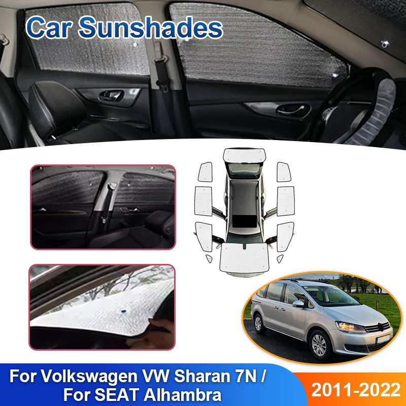 

Солнцезащитные козырьки для автомобилей Volkswagen VW Sharan 7N SEAT Alhambra 2011-2022, полное покрытие лобового стекла, солнцезащитный козырек, автоаксессуары