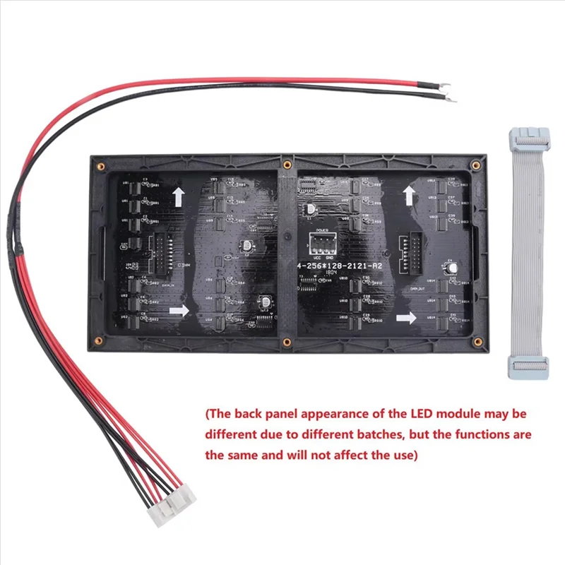 

2Pcs P4 LED Screen Panel Module 256X128mm 64X32 Pixels 1/16 Scan Indoor SMD RGB Full Color P4 LED Display Panel Module