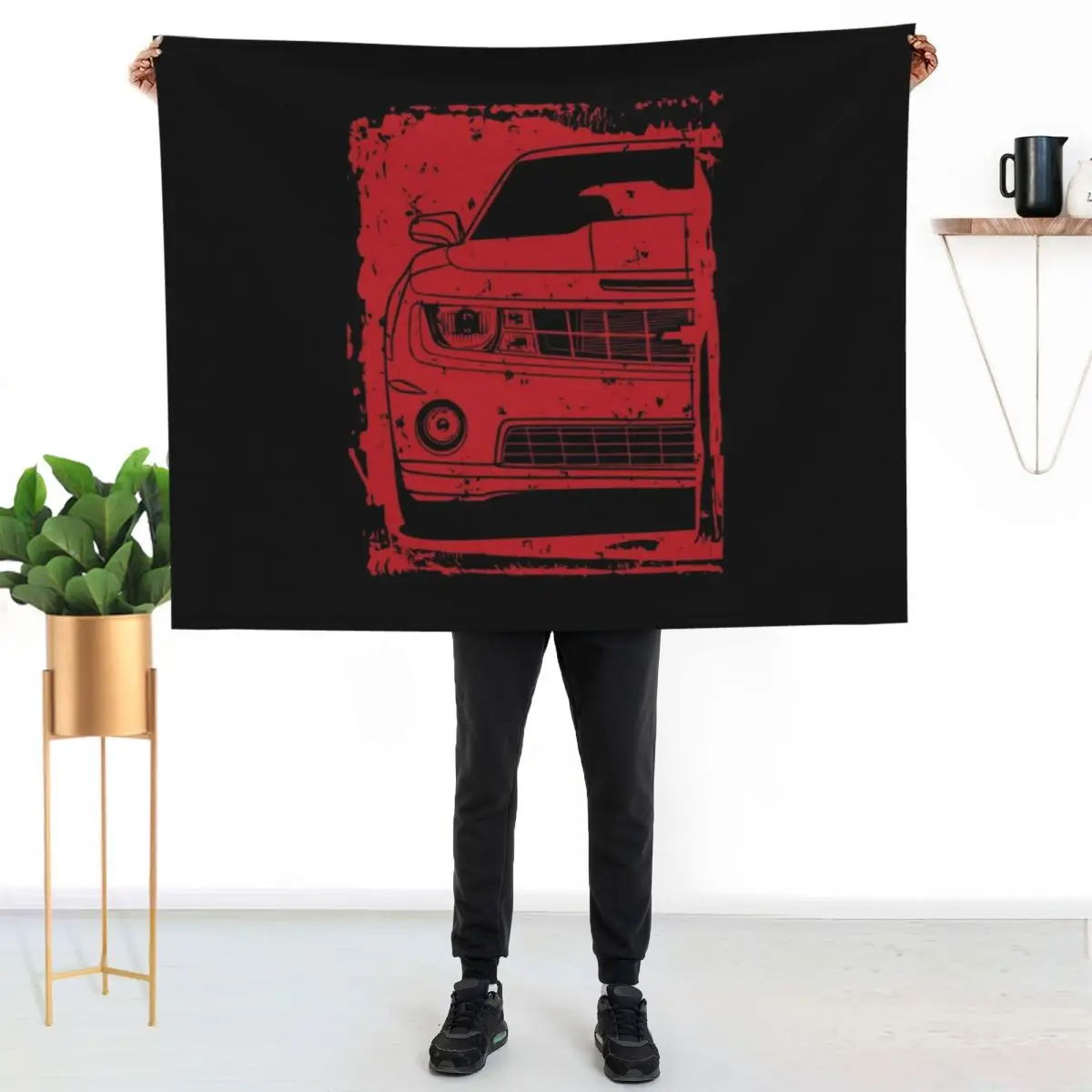 

5th Gen Camaro SS Throw Blanket All Season Soft Lightweight Blanket for Home