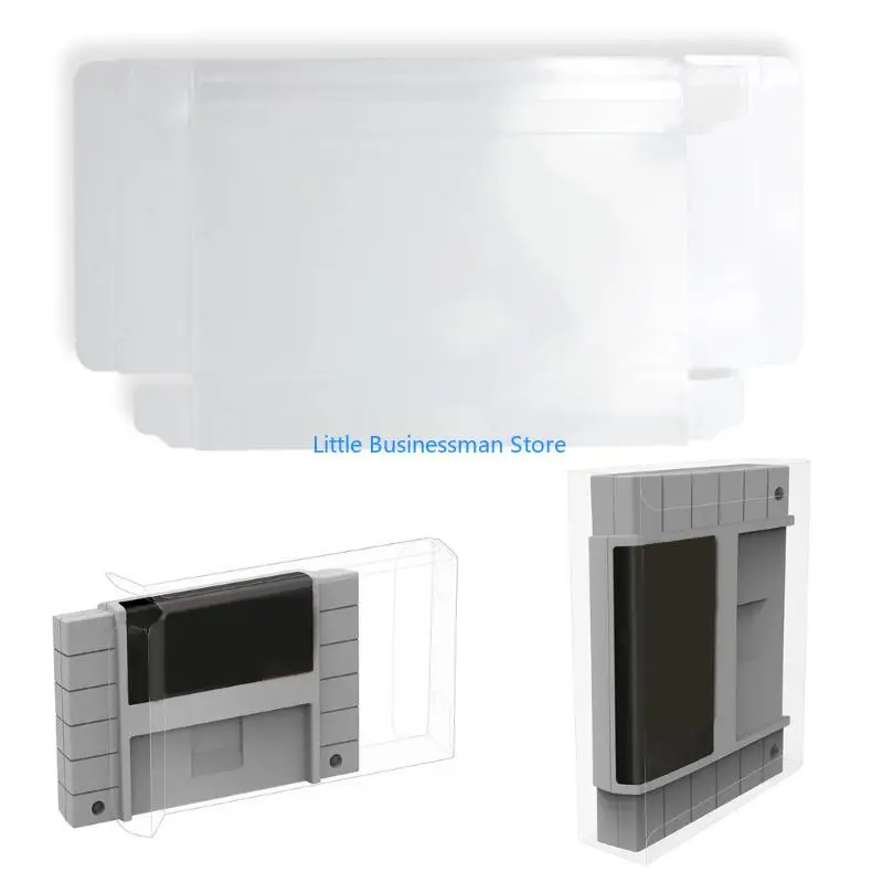Spielkarte Transparente staubdichte Box für SNES-Spielkarten Schutzhülle-10 Stück M76A – Detail 9