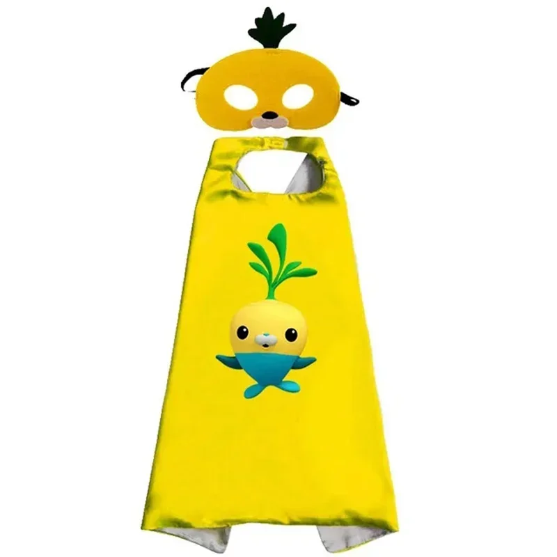 Octonauts أنيمي الشكل قناع طفل هالوين لعب الأدوار ازياء الرأس مع قناع ل Kwazii Barnacles Dashi Peso تأثيري عباءة