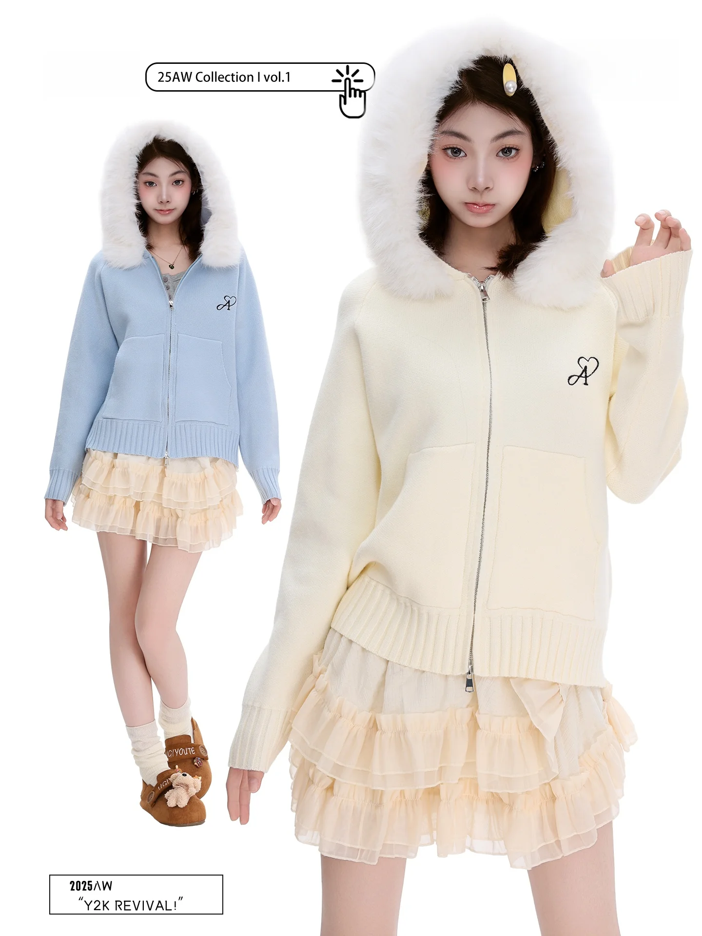 

Женская вязаная кофта PBB Sweet Sle с капюшоном на молнии, повседневная, свободного кроя, с длинными рукавами, теплая, укороченная, кардиган-жакет