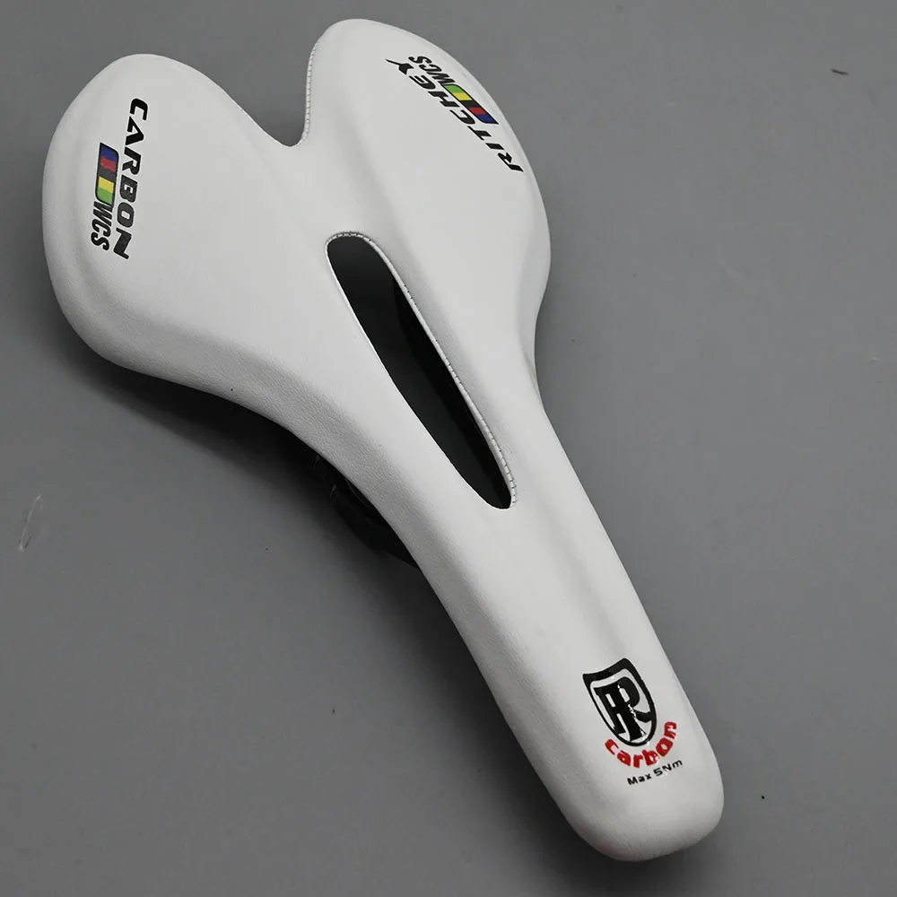 Carbon bicycle saddle MTB Road T800 ultra light bicycle seat comfortable leather EVA riding cushion