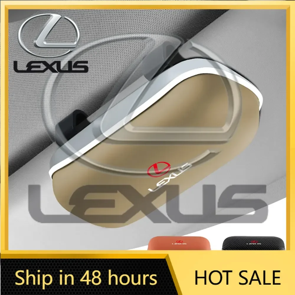 

Car Glasses Clip Case Sun Visor Sunglasses Storage Holders Accessory For Lexus CT200h NX300h RX300 RX330 EX300h F Sport IS RX NX