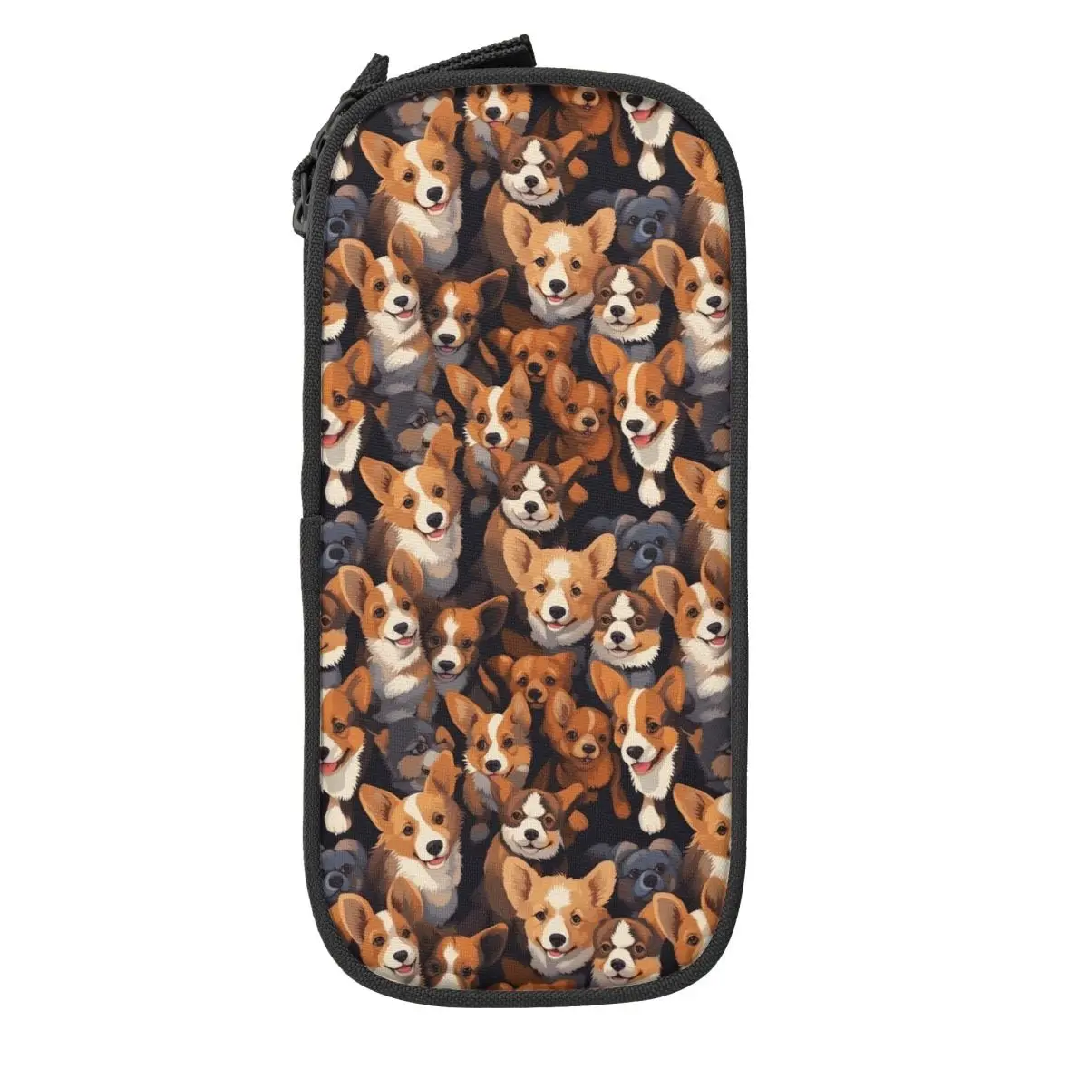 Custom Cute Cute Pet Dog Corgi Pencil Cases for Girls Boys Large Storage Pen Bag Box School Accessories