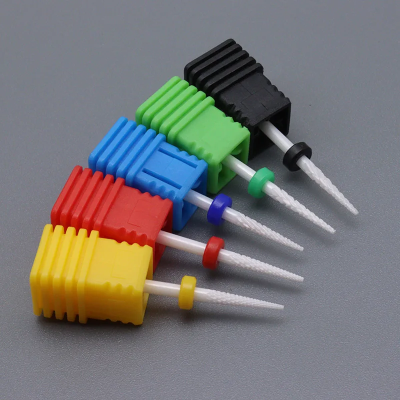 Neu! Nadel Keramik Nagel Bohrer Fräser für Maniküre Maschine Elektrische Bohrer Fräser Nail art Zubehör – Detail 3