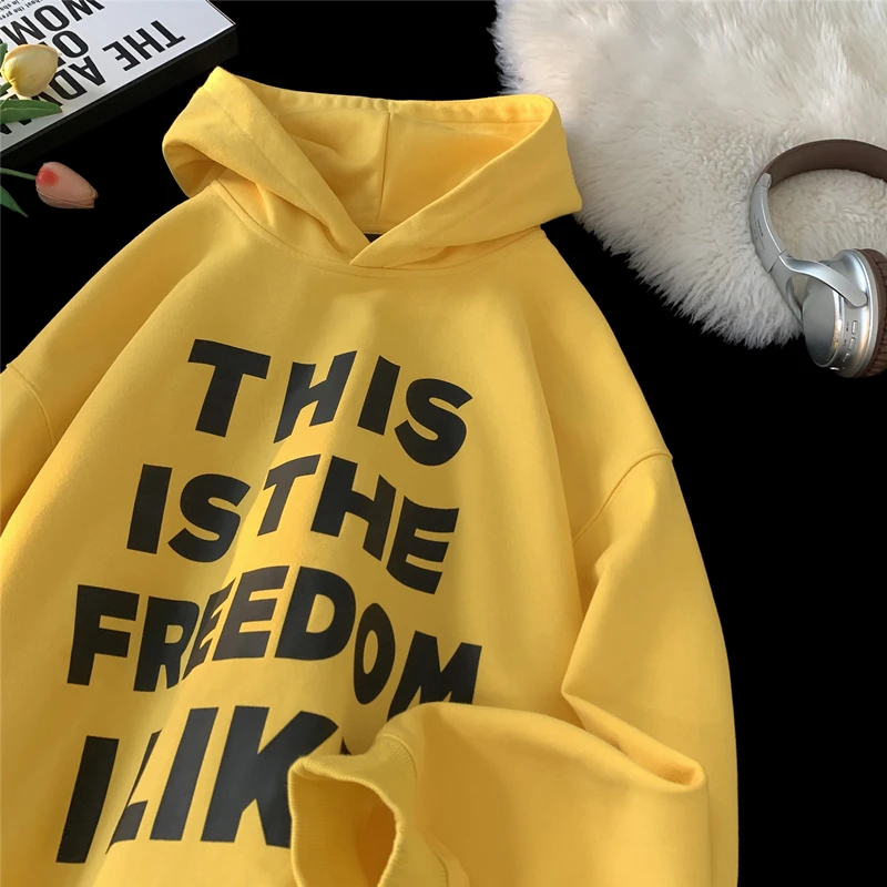 Hip Hop Men Streetwear Oversized Hoodie Letter Clash Printed Casual Hooded Sweatshirts Long Sleeve Hoodies Men Women Clothing