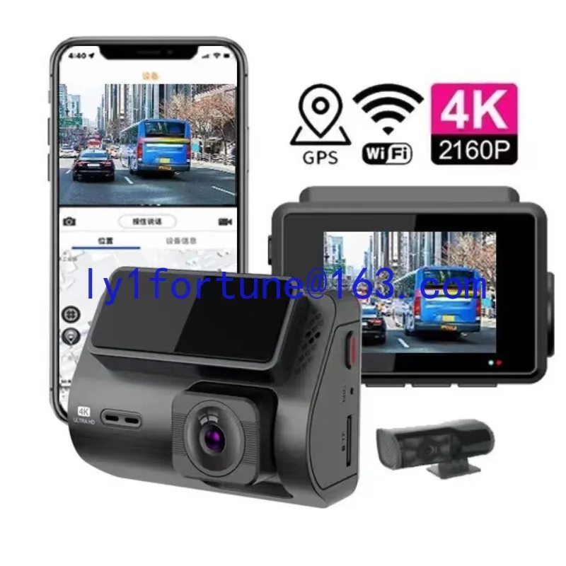 M700 front 4K rear 1080P dual lens WIFI GPS driving recorder 4k Dach cam
