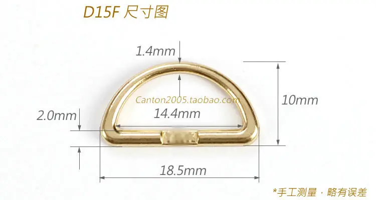 Japanese D Buckle D-shaped Buckle D-shaped Buckle, It Is Recommended To Match No. 8 Slider D15F 6 Colors Optional