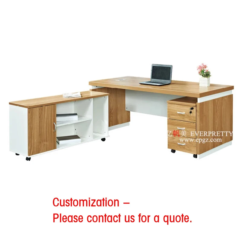 custom.Office Furniture Wooden Executive Desk L-shape Table Design Manager Luxury Working Table Computer Desk