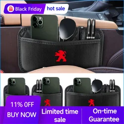 1pcs Car Storage Bag Auto Seat Back Storage Pockets For PEUGEOT 107 206 207 208 307 308 2008 3008 4008 5008 GT 108 301 T9 406 J9