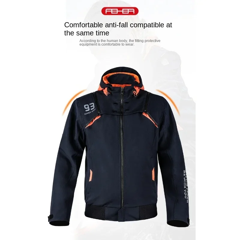 

Motorcycle Jacket Four Seasons Locomotive Clothes, Waterproof Anti-fouling Travel Leisure Men's and Women's Cycling Jackets