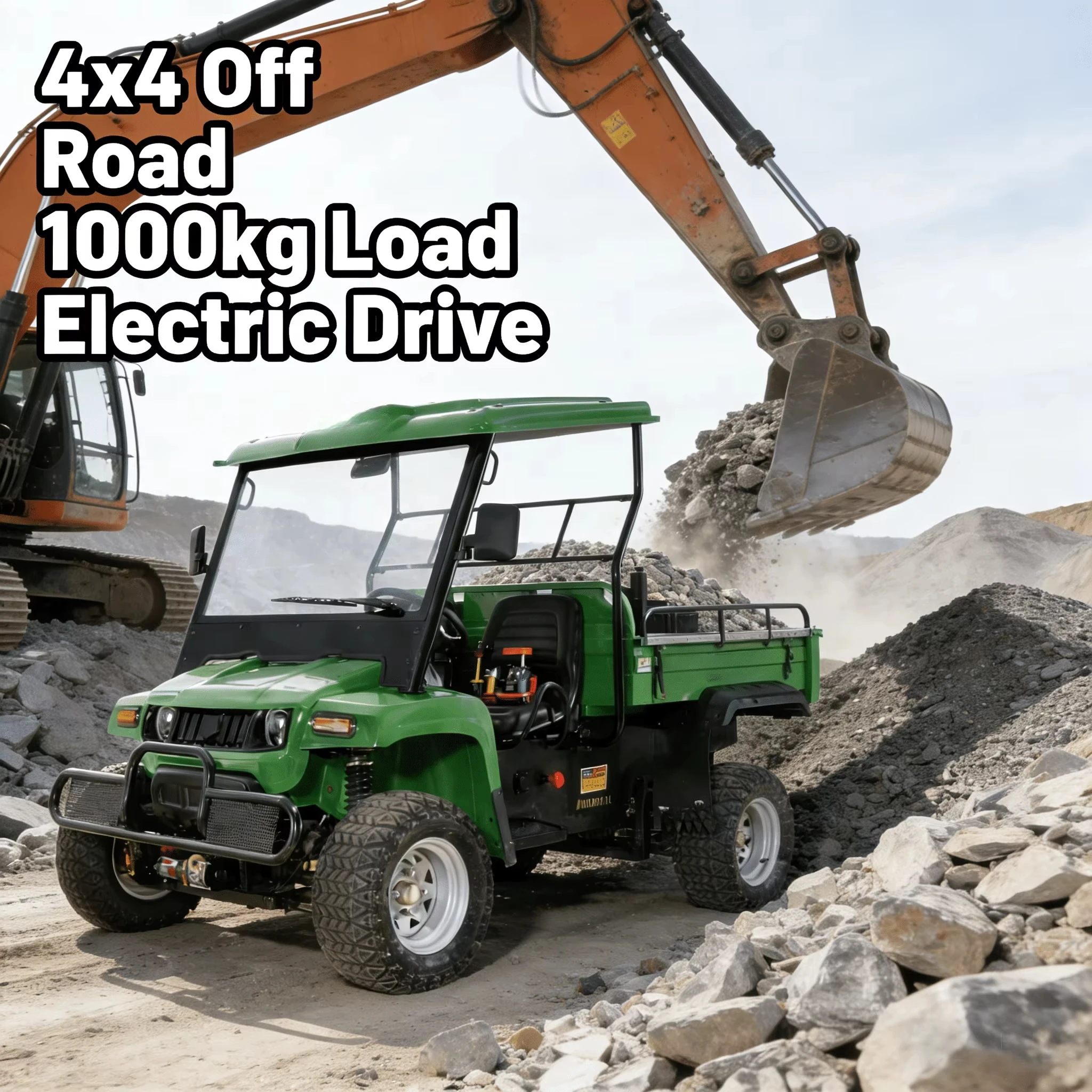 Tc Agricultural UTV two-seat vehicle, certified by EPA/ECE, can switch between two-wheel drive and four-wheel drive
