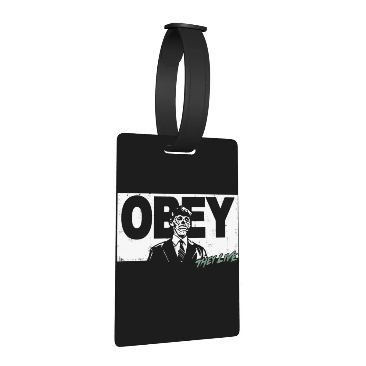 

They Live Obey Luggage Tags Suitcase Accessories Travel Fashion Baggage Boarding Tag Label Holder ID Name Address