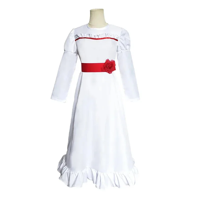 Lyou 2025 رعب العروس تشاكي أنابيل تأثيري فستان مُصمم حسب الطلب كوس الباروكات شعوذة دمية قناع النساء الفتيات الشر هالوين Sc ★ ★