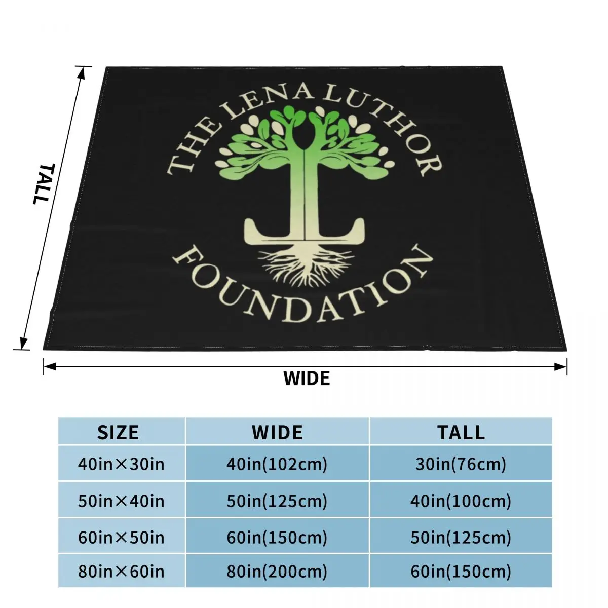 Lena Luthor T-ShirtThe Lena Luthor Foundation Logo T-Shirt Throw Blanket Luxury Throw Single Blankets