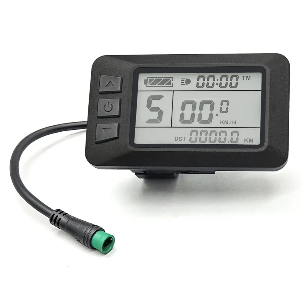 

NULKOMMA Ebike LCD Display Meter KT-LCD7U Electric Bicycle Speed Control Panel 24V 36V 48V Waterproof 5-pin Connector
