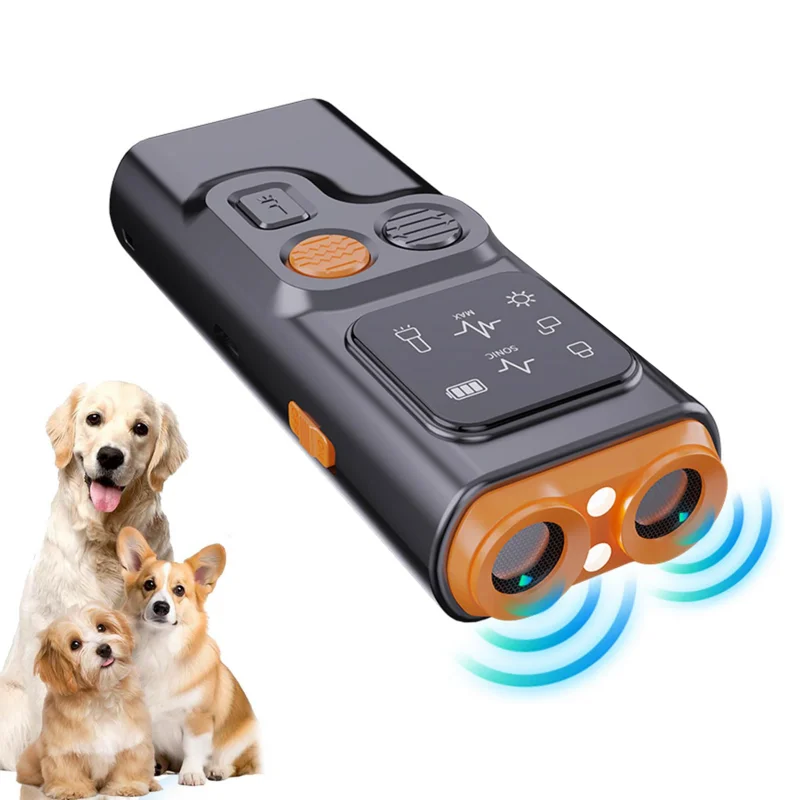 

BarkGuard Dog Barking Prevention Device Rechargeable Anti Bark Device With HD Display And LED Flashlight With 3 Mode Adjustment