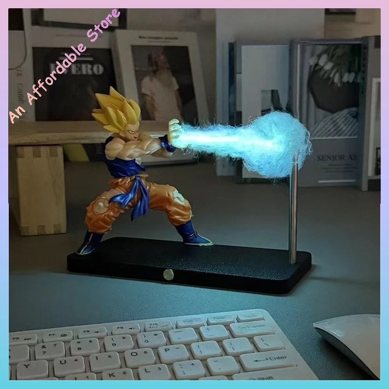 

Перезаряжаемая фигурка Dragon Ball Gogeta, лампа Гоку, свет с волной Камеха, магнитный орнамент, аниме, Коллекционная модель