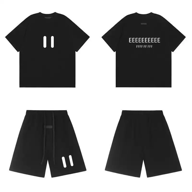 2026 New Summer Double Line Letter Printed T-shirt and Shorts Set, Urban Fashion Motorcycle Riding Equipment for Men and Women