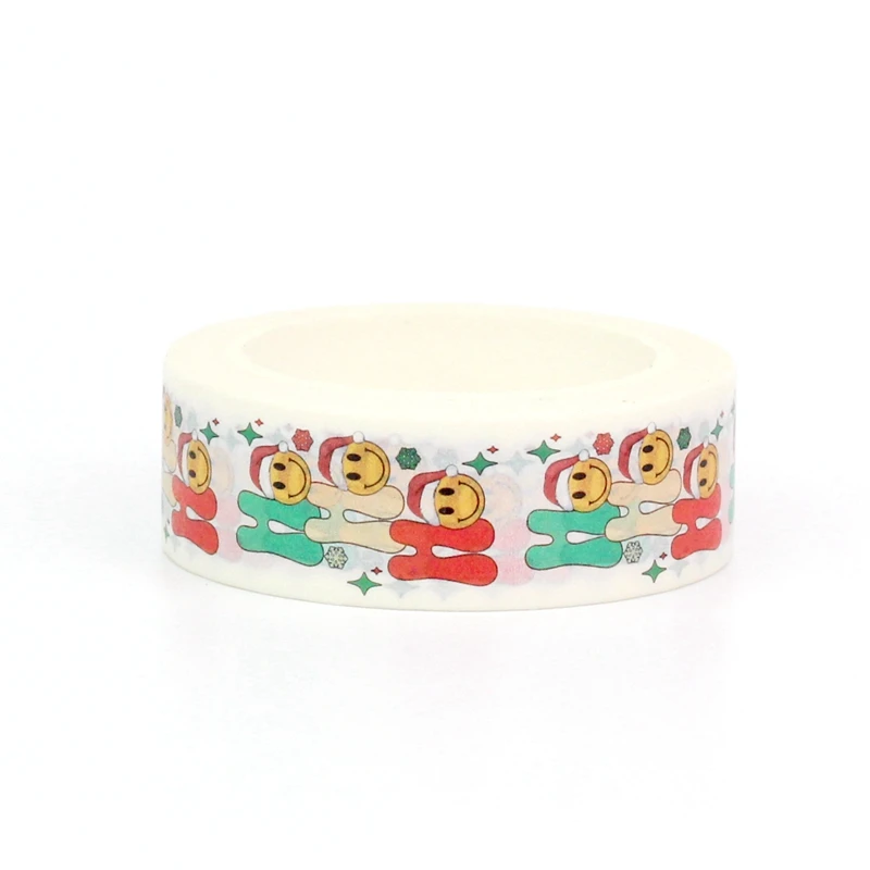 2023 NEW 1PC. 10M Decorative Santa Claus HO HO Christmas Washi Tape for  Journaling Adhesive Masking Tape Cute Stationery