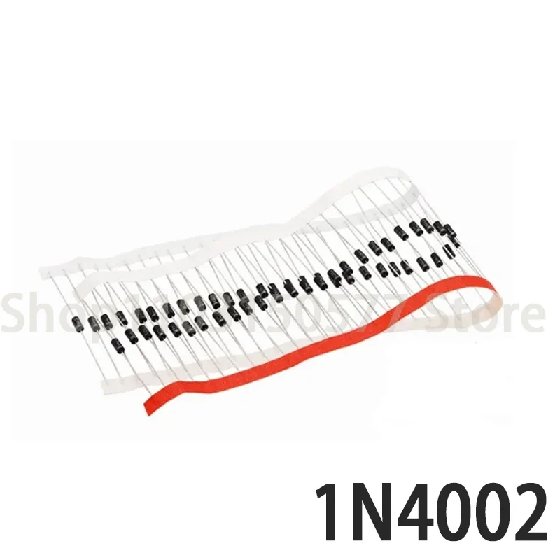 100 peças 1N4002 IN4002 DO-41 1A/100V MIC