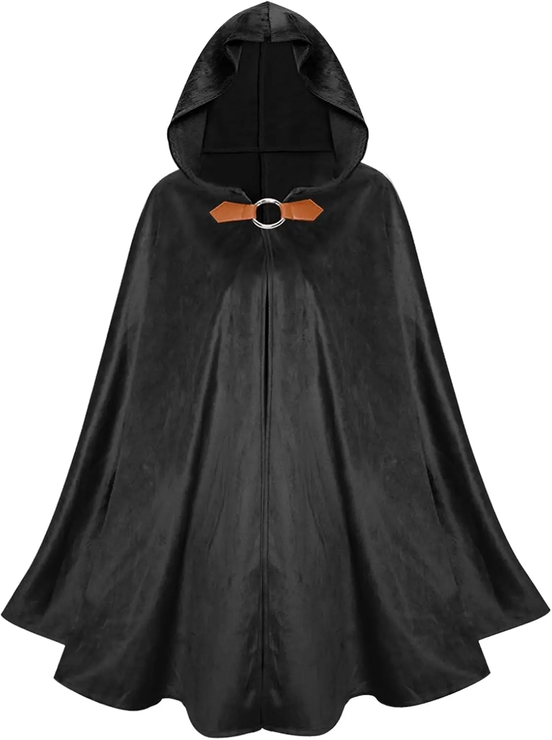 SunnyLisa Umhang mit Kapuze für Renaissance, mittelalterliches viktorianisches Steampunk-Halloween-Kostüm für Damen und Herren, Zauberer-Hexenumhang, Cosplay