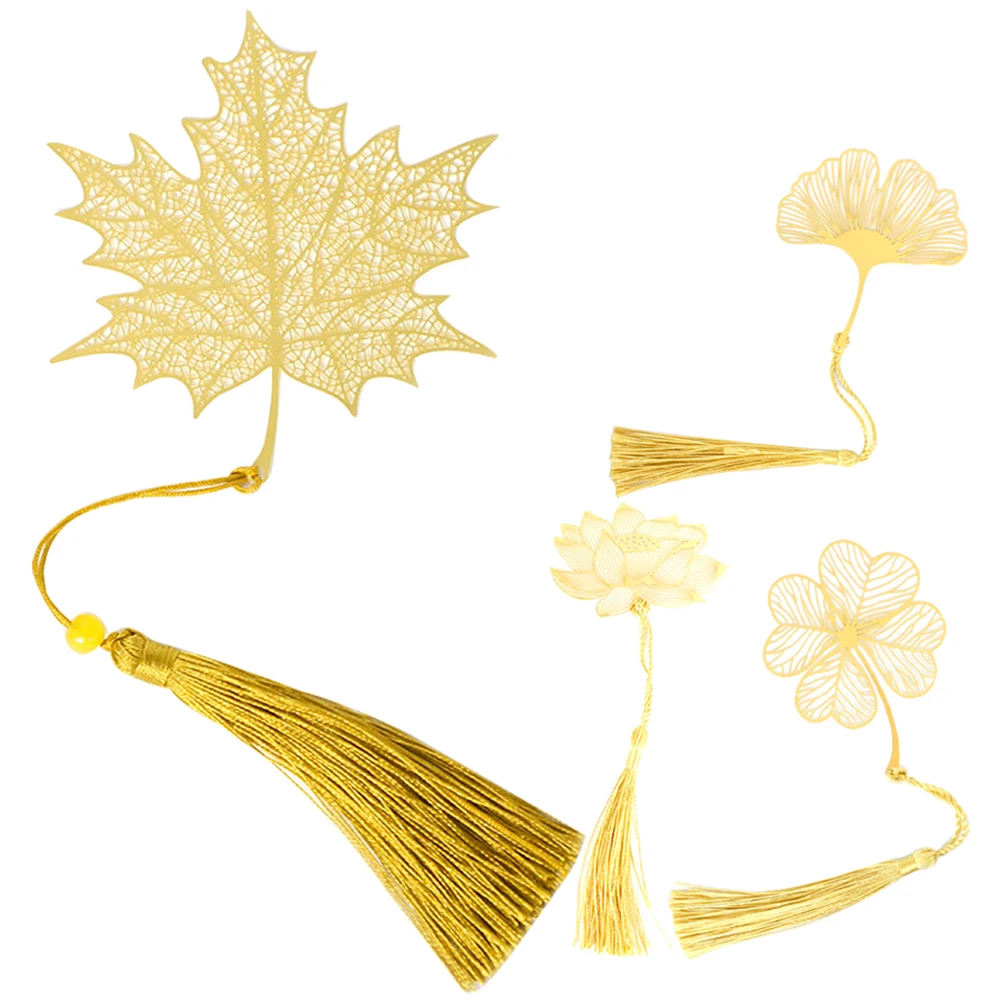 

4pcs Metal Bookmarks Creative Vintage Funny For Students Readers Gifts Thin Light Decorative Teacher Book Lovers