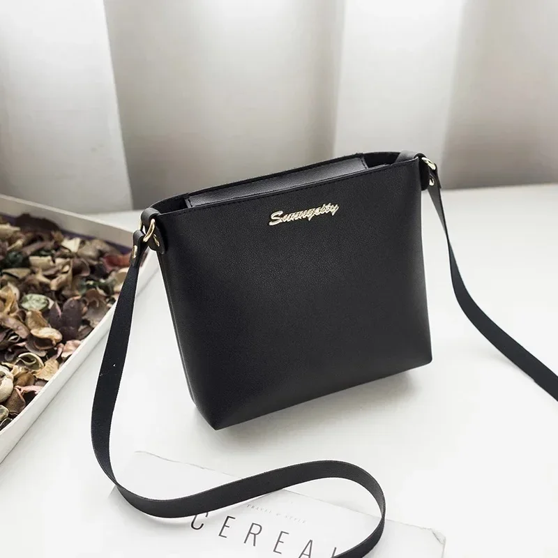 

New Fashion Casual Phone Messenger Shoulder Bag Small Women PU Leather HandBags Solid Clutch Zipper Crossbody Mini Bag