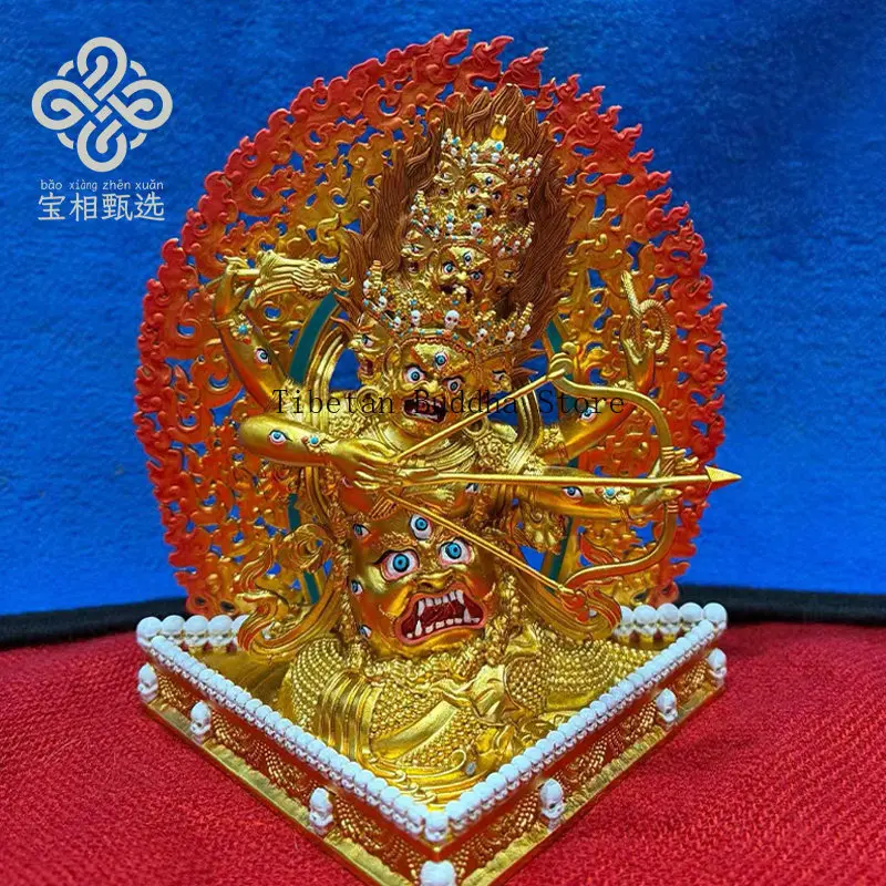 Make Hula hot, pure copper gilt Buddha statue, copper treasure selection t3 Tibetan tantra Buddhist hall offering